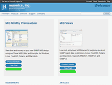 Tablet Screenshot of muonics.com